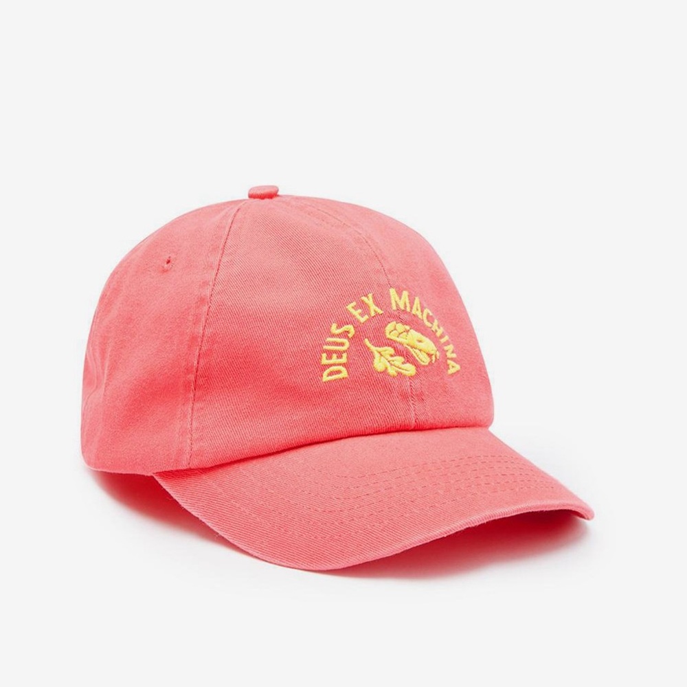 Deus Ex Machina Temple Snake 6-Panel Cap - Rose Pink